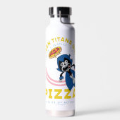 10代のタイタン行け!レイヴン「真実の正義ピザ」 ウォーターボトル (左面)