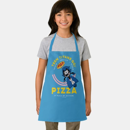 10代のタイタン行け！レイヴン「真実の正義ピザ」 エプロン (インサイチュ)