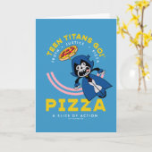 10代のタイタン行け！レイヴン「真実の正義ピザ」 カード (黄色い花)