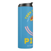 10代のタイタン行け！レイヴン「真実の正義ピザ」 タンブラー (回転左)