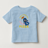 10代のタイタン行け！レイヴン「真実の正義ピザ」 トドラーTシャツ (正面)