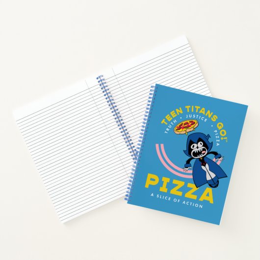 10代のタイタン行け!レイヴン「真実の正義ピザ」 ノートブック (内部)