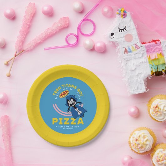 10代のタイタン行け!レイヴン「真実の正義ピザ」 ペーパープレート (パーティー)
