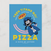 10代のタイタン行け！レイヴン「真実の正義ピザ」 ポストカード (正面)