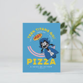 10代のタイタン行け！レイヴン「真実の正義ピザ」 ポストカード (スタンド正面)