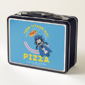 10代のタイタン行け！レイヴン「真実の正義ピザ」 メタルランチボックス (裏面)