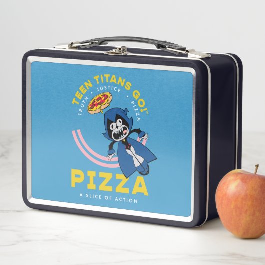 10代のタイタン行け！レイヴン「真実の正義ピザ」 メタルランチボックス (インサイチュ)