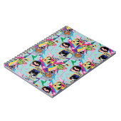 10代のタイタン行け! |レトロ90のグループコラージュ ノートブック (左側)