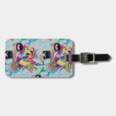 10代のタイタン行け！ |レトロ90のグループコラージュ ラゲッジタグ (正面横)