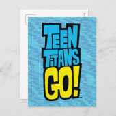 10代のタイタン行け! |ロゴ ポストカード (正面/裏面)
