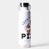 10代のタイタン行け！ロビン「Truth Justice Pizza」 ウォーターボトル (正面)