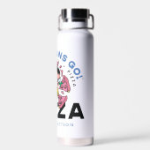 10代のタイタン行け！ロビン「Truth Justice Pizza」 ウォーターボトル (背面)