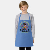 10代のタイタン行け!ロビン「Truth Justice Pizza」 エプロン (着用した状態)