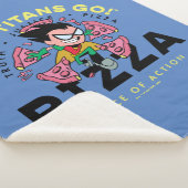 10代のタイタン行け!ロビン「Truth Justice Pizza」 シェルパブランケット (3/4)