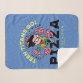 10代のタイタン行け!ロビン「Truth Justice Pizza」 シェルパブランケット (正面(横))