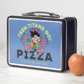 10代のタイタン行け!ロビン「Truth Justice Pizza」 メタルランチボックス (インサイチュ)