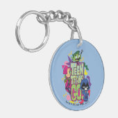 10代のタイタン行け! | "女の子"アニマルプリントロゴ キーホルダー (正面左)