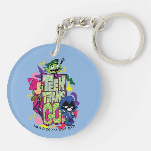 10代のタイタン行け！ | "女の子"アニマルプリントロゴ キーホルダー (裏面)