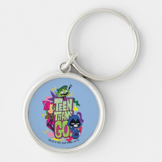 10代のタイタン行け！ | "女の子"アニマルプリントロゴ キーホルダー (正面)