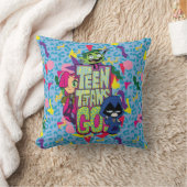 10代のタイタン行け！ | "女の子"アニマルプリントロゴ クッション (ブランケット)