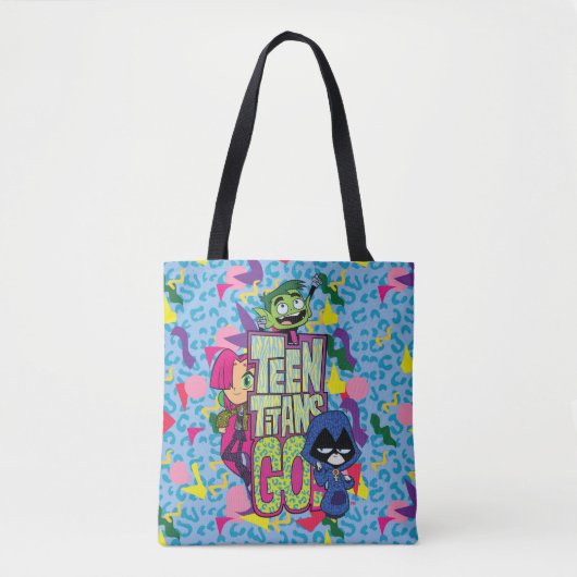 10代のタイタン行け！ | "女の子"アニマルプリントロゴ トートバッグ (正面)