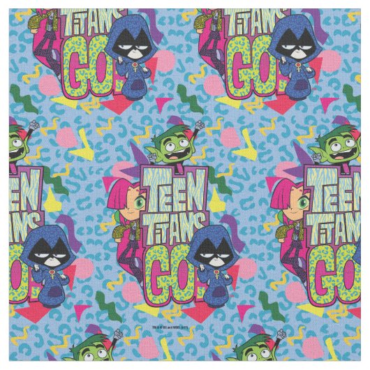 10代のタイタン行け！ | "女の子"アニマルプリントロゴ ファブリック (クローズアップ)