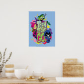 10代のタイタン行け！ | "女の子"アニマルプリントロゴ ポスター (キッチン)