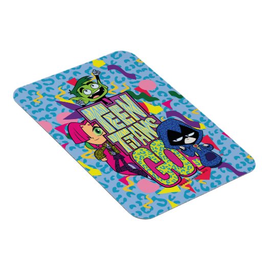 10代のタイタン行け！ | "女の子"アニマルプリントロゴ マグネット (右側)