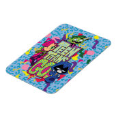 10代のタイタン行け! | "女の子"アニマルプリントロゴ マグネット (左側)