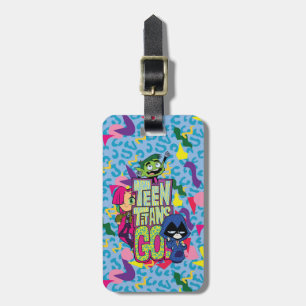 10代のタイタン行け! "女の子"アニマルプリントロゴ ラゲッジタグ