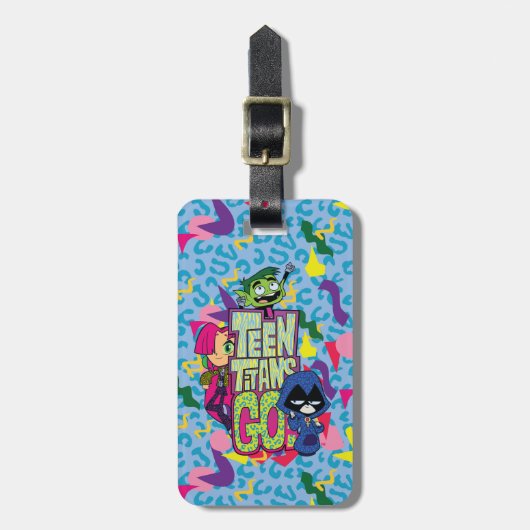 10代のタイタン行け! | "女の子"アニマルプリントロゴ ラゲッジタグ (正面縦)