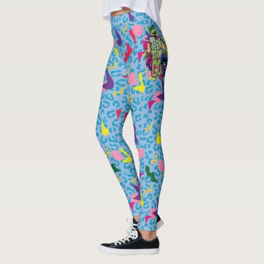 10代のタイタン行け! | "女の子"アニマルプリントロゴ レギンス (左)