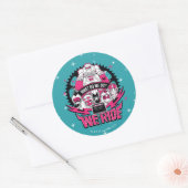 10代のタイタン行け! | "我々は乗る"レトロMoto Graphic ラウンドシール (封筒)