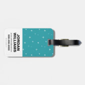 10代のタイタン行け！ | "我々は乗る"レトロMoto Graphic ラゲッジタグ (裏面横)