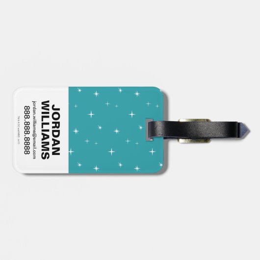 10代のタイタン行け！ | "我々は乗る"レトロMoto Graphic ラゲッジタグ (裏面横)