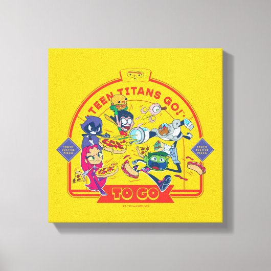 10代のタイタン行け!行く キャンバスプリント (正面)