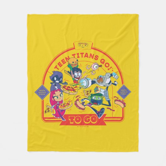 10代のタイタン行け！行く フリースブランケット (正面)