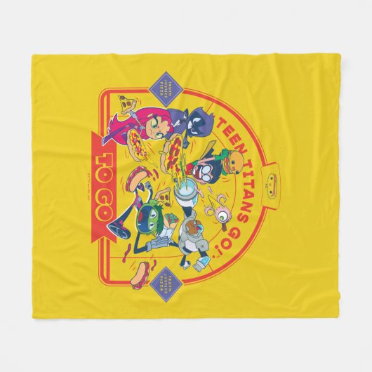 10代のタイタン行け！行く フリースブランケット (正面(横))