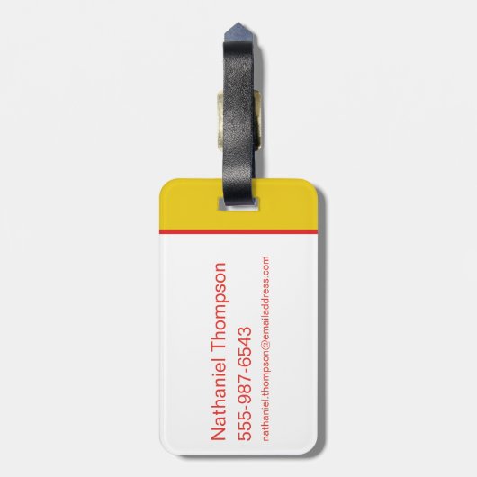 10代のタイタン行け！行く ラゲッジタグ (裏面縦)