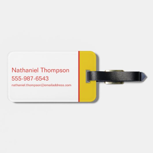 10代のタイタン行け！行く ラゲッジタグ (裏面横)