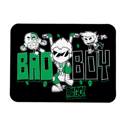 10代のタイタン行け！ | "Bad Boy" Robin、Cyborg、およびBB マグネット (横)