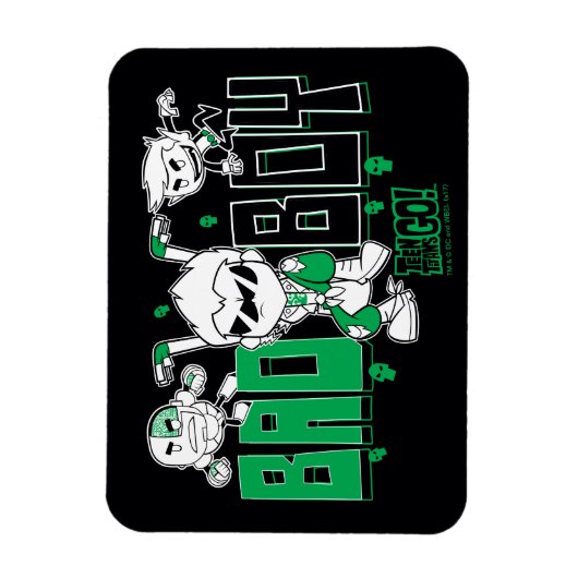 10代のタイタン行け! | "Bad Boy" Robin、Cyborg、およびBB マグネット (縦)