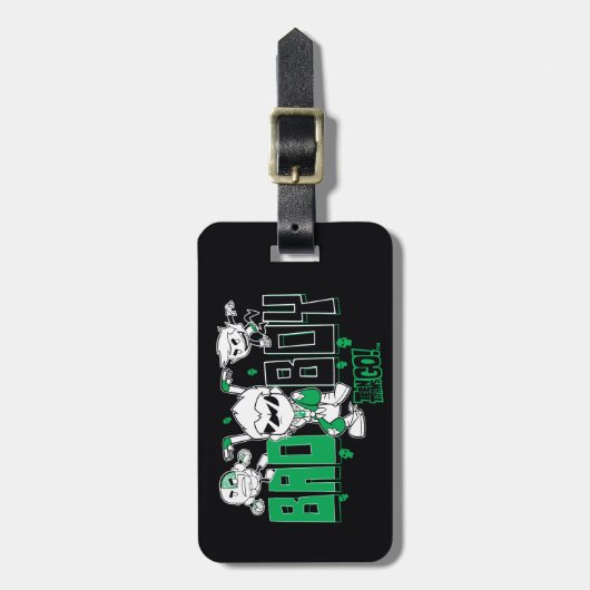 10代のタイタン行け！ | "Bad Boy" Robin、Cyborg、およびBB ラゲッジタグ (正面縦)