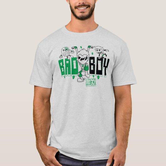 10代のタイタン行け! | "Bad Boy" Robin、Cyborg、およびBB Tシャツ (正面)