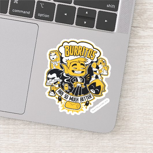 10代のタイタン行け！ | Beast Boy "Burritos Are Better" シール (詳細)