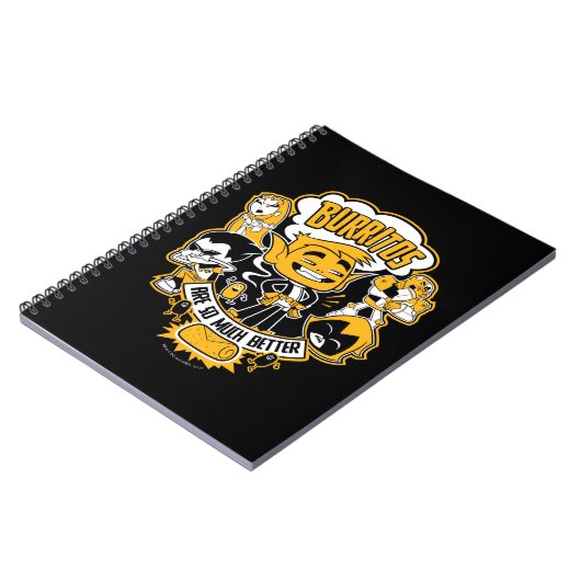 10代のタイタン行け！ | Beast Boy "Burritos Are Better" ノートブック (左側)