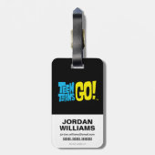 10代のタイタン行け！ | Beast Boy "Burritos Are Better" ラゲッジタグ (裏面縦)