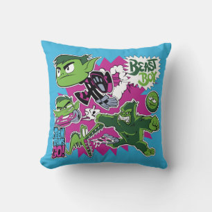 10代のタイタン行け! Beast Boy Shapeshifts クッション