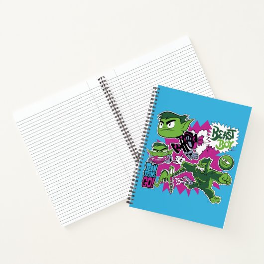 10代のタイタン行け！ | Beast Boy Shapeshifts ノートブック (内部)