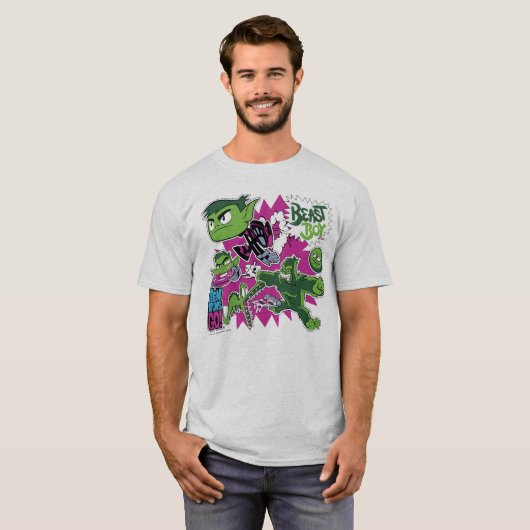 10代のタイタン行け！ | Beast Boy Shapeshifts Tシャツ (正面フル)